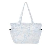 GuoChe Bolso de mano para mujer, para playa, piscina, para viajes y viajes diarios, con múltiples bolsillos y compartimentos con cremallera, luz