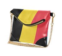 GuoChe Bolsos de mano de piel sintética para mujer, con cremallera, plegables, para viajes, bandera de Bélgica, bandera de Argentina