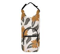 GuoChe Botella de agua con diseño de flores de otoño de Acción de Gracias, elegante soporte de agua para botella de senderismo, se adapta a botellas de 20 onzas, 24 onzas, 32 onzas, 40 onzas