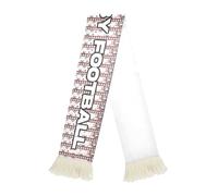 GuoChe - Bufanda de punto práctica y práctica para los partidarios del fútbol masculino, color blanco