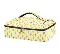 GuoChe Cacerola aislada 600D impermeable de tela Oxford de malla con cremallera, accesorio de bolsillo para picnic y portón trasero, uso en todas las ocasiones, forma angular verde oscuro