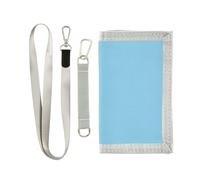 GuoChe Cartera de lona para niños de 9 a 12 años, color azul cielo