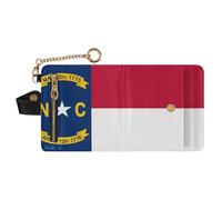 GuoChe Cartera plegable de piel sintética única para mujer, para niñas y mujeres, North Carolina State Flag, one size, Moderno