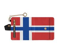 GuoChe Cartera plegable portátil de piel sintética para mujer, para niñas y mujeres, Bandera de la isla Bouvet, one size, Moderno