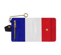 GuoChe Cartera plegable portátil de piel sintética para mujer, para niñas y mujeres, Bandera de las tierras francesas del sur y la Antártida, one size, Moderno