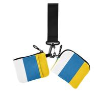 GuoChe Carteras dobles de pulsera con bandera nacional de C?te D'ivoire para mujer