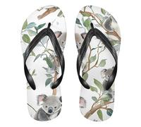 GuoChe Chanclas de goma con forma de arrecife para boda, ducha, piscina, fiesta, Patrón de árbol de koala, Small