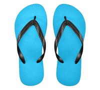 GuoChe Chanclas de goma para hombre, cómodas sandalias para mujer, para ducha, piscina, verano, azul (Deep Sky Blue), XX-Large