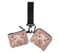 GuoChe Close Up Blush Pig Face - Cartera para mujer