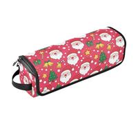 GuoChe Con alfombrilla resistente al calor para planchas planas, alisadores, rizadores, funda de trave con patrón de Papá Noel para mujer