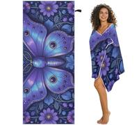 GuoChe Cottagecore Luna Witchy Blue Butterfly - Flor magnética de gran tamaño