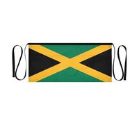 GuoChe Delantal de camarera con 3 bolsillos, cintura de 12 pulgadas, impermeable, Bandera de Jamaica, talla única