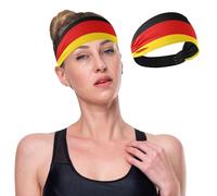 GuoChe Diadema elástica antideslizante con la bandera de Alemania para mujer, para maquillaje, ciclismo, yoga, senderismo