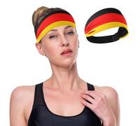 GuoChe Diademas elásticas antideslizantes con la bandera nacional de Alemania para maquillaje, tenis, baloncesto, voleibol