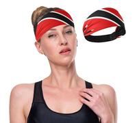 GuoChe Diademas refrescantes con la bandera nacional de Trinidad y Tobago para mujer, diademas elásticas para el cabello para mujeres