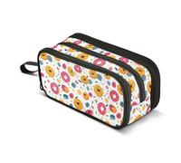 GuoChe Donuts - Estuche grande de nailon para niños, gran capacidad, para artículos de papelería escolar, para adultos preparatorios