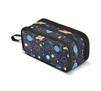 GuoChe Estuche organizador de nailon con diseño de estrella, estrella, sol, luna, para adolescentes, de gran capacidad, para escuela, adolescentes
