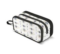 GuoChe Evil Eye Magic - Estuche de nailon con cremallera para lápices de gran capacidad con cremallera, papelería escolar para hombres universitarios