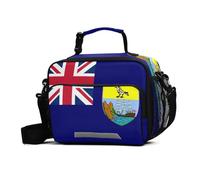 GuoChe Fit and Fresh - Lonchera con bandera de Santa Elena Ascensión y Tristán Da Cunha con correa ajustable para el hombro