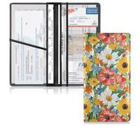 GuoChe Funda de cuero para registro de automóvil y tarjeta de seguro para hombres y mujeres, funda para accesorios para conductores, propietarios de automóviles, remolques, motocicletas, barcos