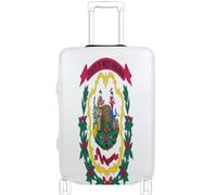 GuoChe Funda de equipaje para maletas de 18-20/22-24/26-28/29-32 pulgadas, funda suave para equipaje con cremalleras laterales ocultas, protector de maleta para viajes, West Virginia Bandera del