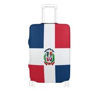 GuoChe Funda de equipaje S-XL para equipaje de 18 a 32 pulgadas, elástica y elástica, resistente a los arañazos, Bandera Nacional de República Dominicana, S 18-20 in, Vintage