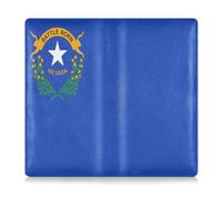 GuoChe Funda de piel sintética para registro de automóvil y seguro para hombres y mujeres, organizador para propietarios de automóviles, remolque, motocicleta, barco, bandera del estado de Nevada
