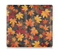 GuoChe Funda de piel sintética para tarjetas de registro y seguro, para hombres y mujeres, para conductores, propietarios de automóviles, remolques, motocicletas, barcos, hojas de arce otoñales