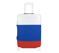 GuoChe Funda para maletas de 18-20/22-24/26-28/29-32 pulgadas, funda suave para equipaje de viaje con cremalleras laterales ocultas, Bandera nacional de Rusia, M 22-24 in, Vintage