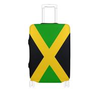 GuoChe Funda para maletas de 18-20/22-24/26-28/29-32 pulgadas, funda suave para equipaje, diseño antipérdida, protector de maleta para viajes, Bandera nacional de Jamaica, M 22-24 in, Vintage