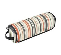 GuoChe Hot Hair Tools - Bolsa de viaje con alfombrilla extraíble resistente al calor, diseño de rayas