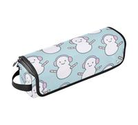 GuoChe Hot Hair Tools - Bolsa de viaje y alfombrilla resistente al calor con cremallera, muñeco de nieve sin costuras