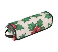 GuoChe Hot Hair Tools - Bolsa de viaje y alfombrilla resistente al calor con cremallera y rama de acebo