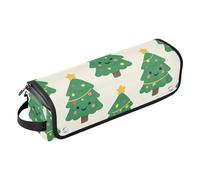 GuoChe Hot Hair Tools - Bolsa de viaje y alfombrilla resistente al calor, diseño de árboles de Navidad