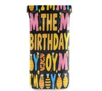 GuoChe Im The Birthday Boy Bee Honey Family Party Decor Squeeze Top - Funda portátil de piel sintética para hombres y mujeres