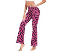 GuoChe - Leggings de yoga ajustados para baile, talla S, Guepardo con estampado de leopardo rubor caliente, XL
