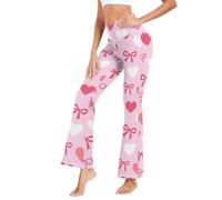GuoChe - Leggings y pantalones de yoga para mujer, pantalones de yoga elásticos con corte de bota para fitness, talla S, Piel animal con estampado de leopardo de guepardo gris blanco, S