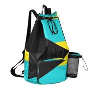 GuoChe Mochila con cordón, bolsa de campamento de verano con bolsillos, cincha trasera, separación seca y húmeda, Bandera nacional de las Bahamas, One Size, Mochilas escolares para niños