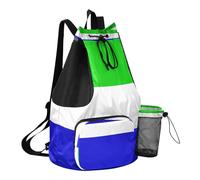 GuoChe Mochila con cordón y bolsillos interiores, impermeable, bandera nacional de Surinam