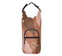 GuoChe Mochila con soporte para botella de agua, diseño de hojas de otoño, fácil de llevar, con bolsillos y soporte para botella de agua, se adapta a 20 onzas, 24 onzas, 32, Feliz Acción de Gracias