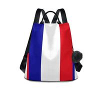 GuoChe Mochila de moda para mujer, a la moda para viajes, trabajo, uso diario con llavero de pompón, Bandera de Guadalupe, One Size, Mochilas de viaje