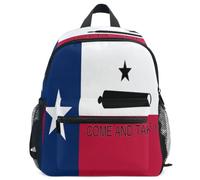 GuoChe - Mochila escolar para niñas y niños pequeños, talla S, Bandera de Texas Come and Take It, M