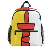 GuoChe Mochila para niños pequeños, niñas, niños, mochila escolar S, Bandera de Nunavut, Medium, Mochila de día