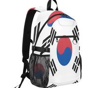 GuoChe - Mochila para portátil resistente al agua, se adapta a portátiles de 14 pulgadas con correas de hombro ajustables para ir de compras, Bandera Nacional de la República Popular Democrática de