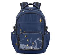 GuoChe Mochila transparente resistente de transporte para viajes escolares, universidad, edad 7-18 años, Alaska State Flag, One Size, Mochilas escolares para niños