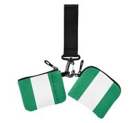 GuoChe Monedero doble con diseño de bandera nacional de Nigeria