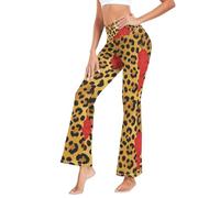 GuoChe - Pantalones de yoga activos para mujer, pantalones deportivos sueltos para relajarse, talla S, Summer Leopard Girl, XXL