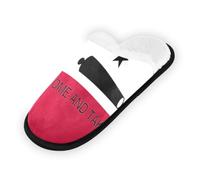 GuoChe Pantuflas suaves y antideslizantes para interiores, para el hogar, para dormitorio, hotel, viajes, spa, bandera de Texas, ven y llévalas, Bandera de Texas Come and Take It, Medium