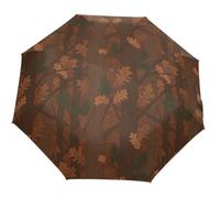 GuoChe Paraguas automático de un solo toque, botón de apertura y cierre automático, paraguas compacto de viaje para mujeres, hombres, niños, árbol, camuflaje, árbol real, patrón de camuflaje, caza