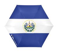 GuoChe Paraguas de golf con bandera de El Salvador UV50+ para bodas, diseño especial y fuerte, ligero, apertura automática